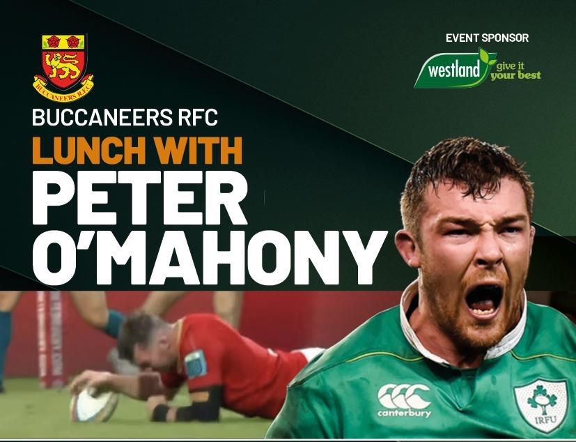 LUNCH WITH PETER O’MAHONY – Buccaneers R.F.C